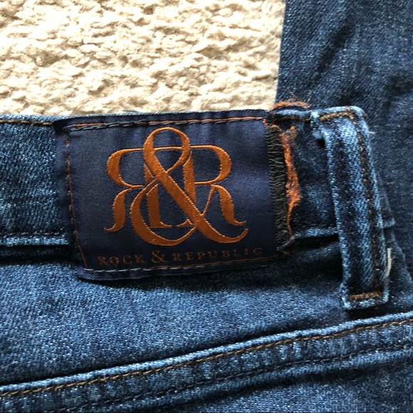 Rock & Republic Women's Dark Wash Jeans Size 6 - Picture 7 of 9